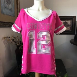 NFL Dallas Cowboys “Her Style” Pink Tee sz Small